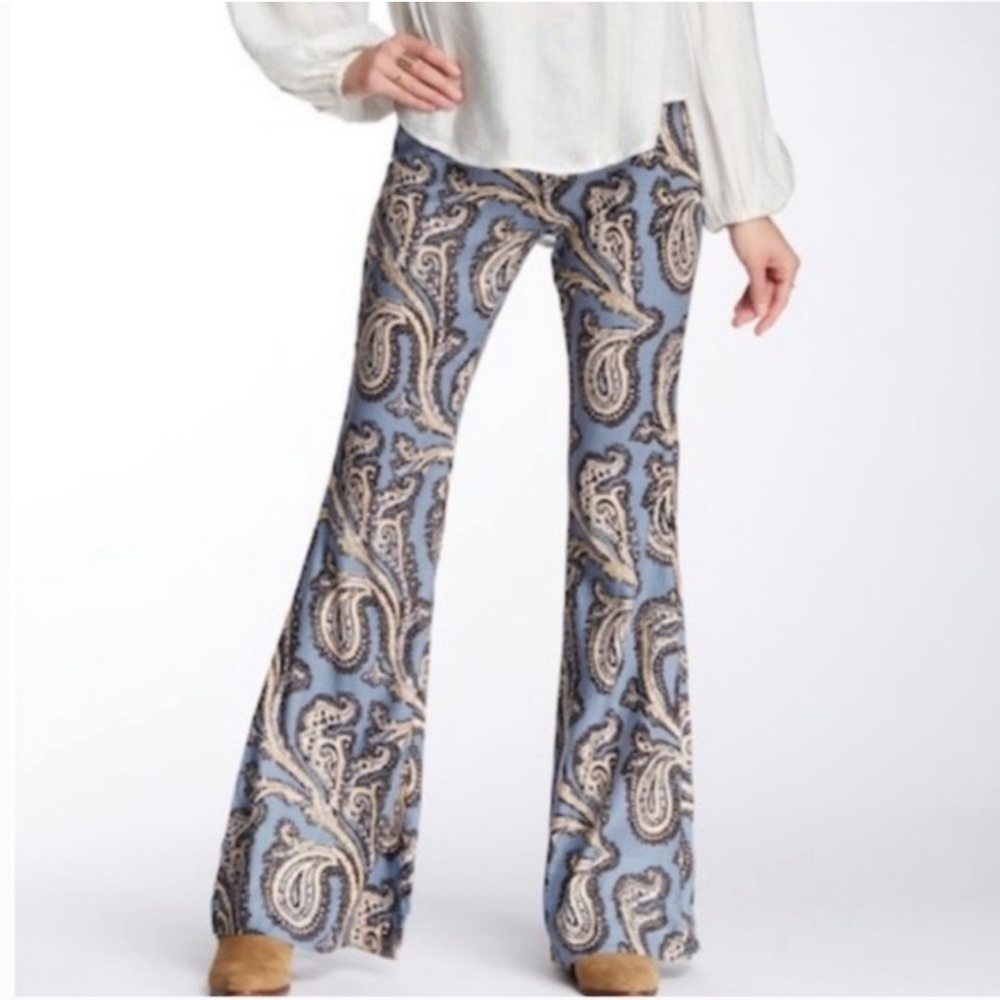Paisley Boot Cut Flare Pants
